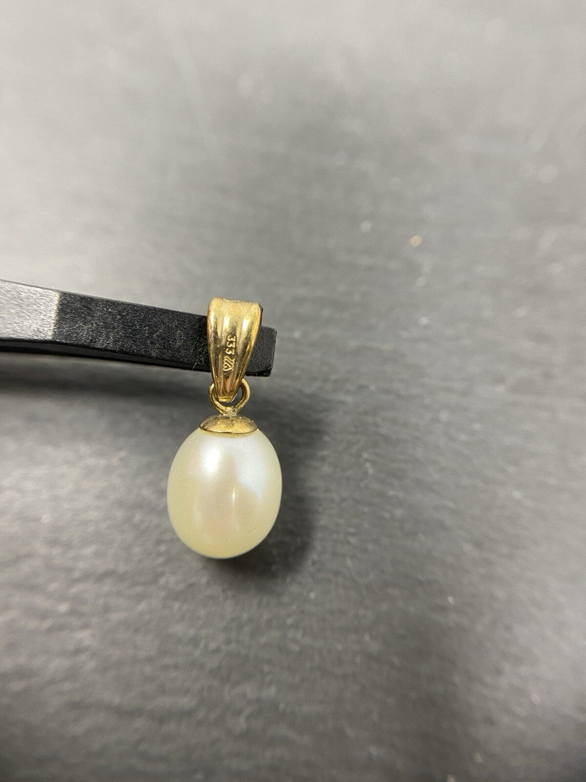 Gold Anhänger 8K Südseeperle ca.1cm Kugel 