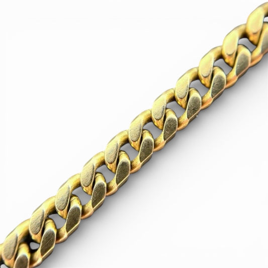 333 Gold Armband Panzerarmband Panzerkette 19cm 4mm glänzend 8K