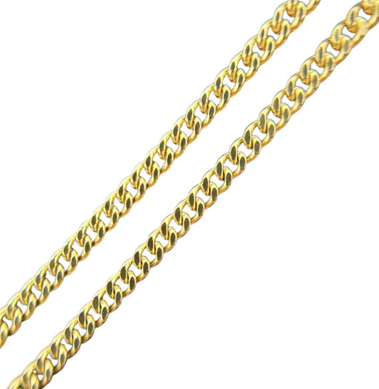 333 Gold Halskette Panzerkette 39cm 1,7mm glänzend 8K