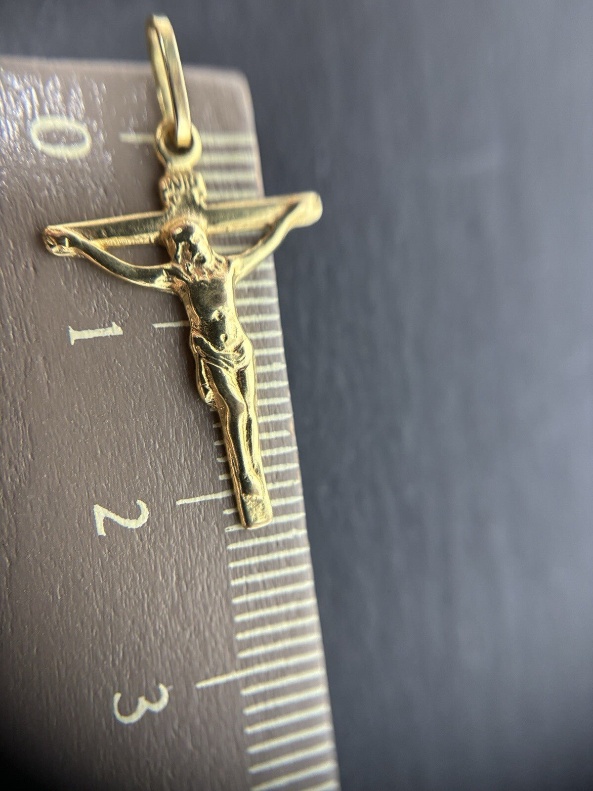 Gold Kreuz 8K/333 Gelbgold Anhänger 2cm 