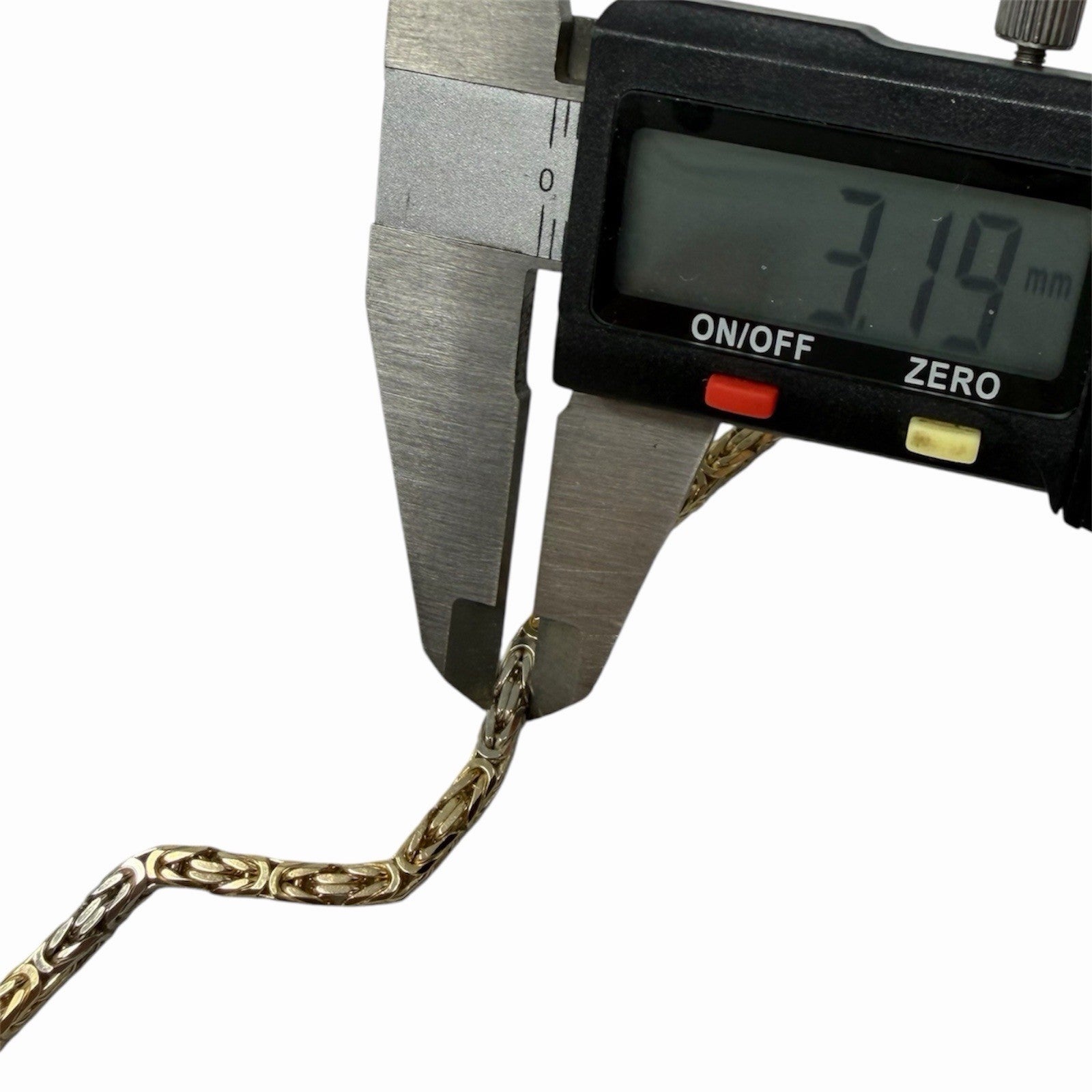 Königskette 585 Gold Halskette 80cm 3,2mm glänzend Massiv 14K 58g Herren