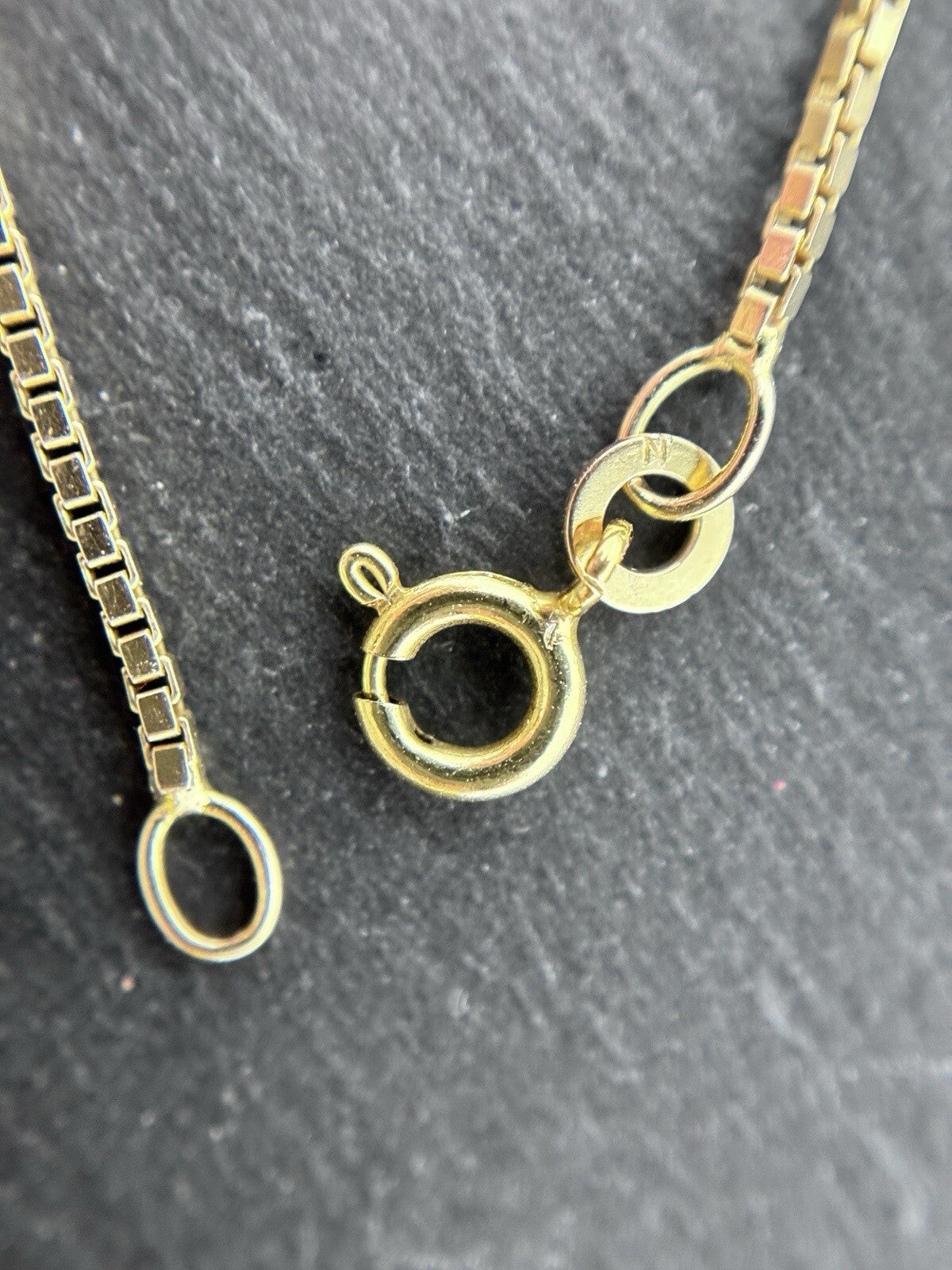 Gelbgold Kette Venezianerkette 45cm 1,2mm 8K/333 massiv glänzend