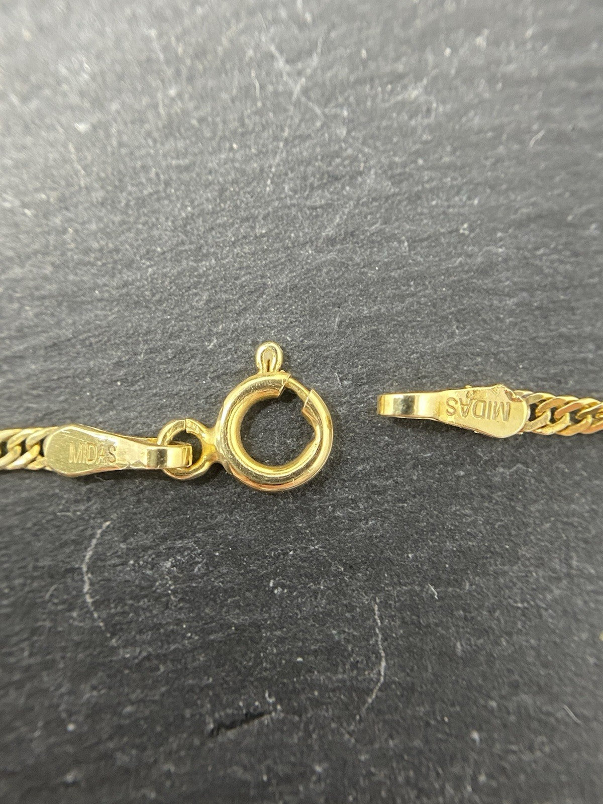 585 Gold Halskette Panzerkette Feingliedrig gedrehte Goldkette 42cm | 14K 