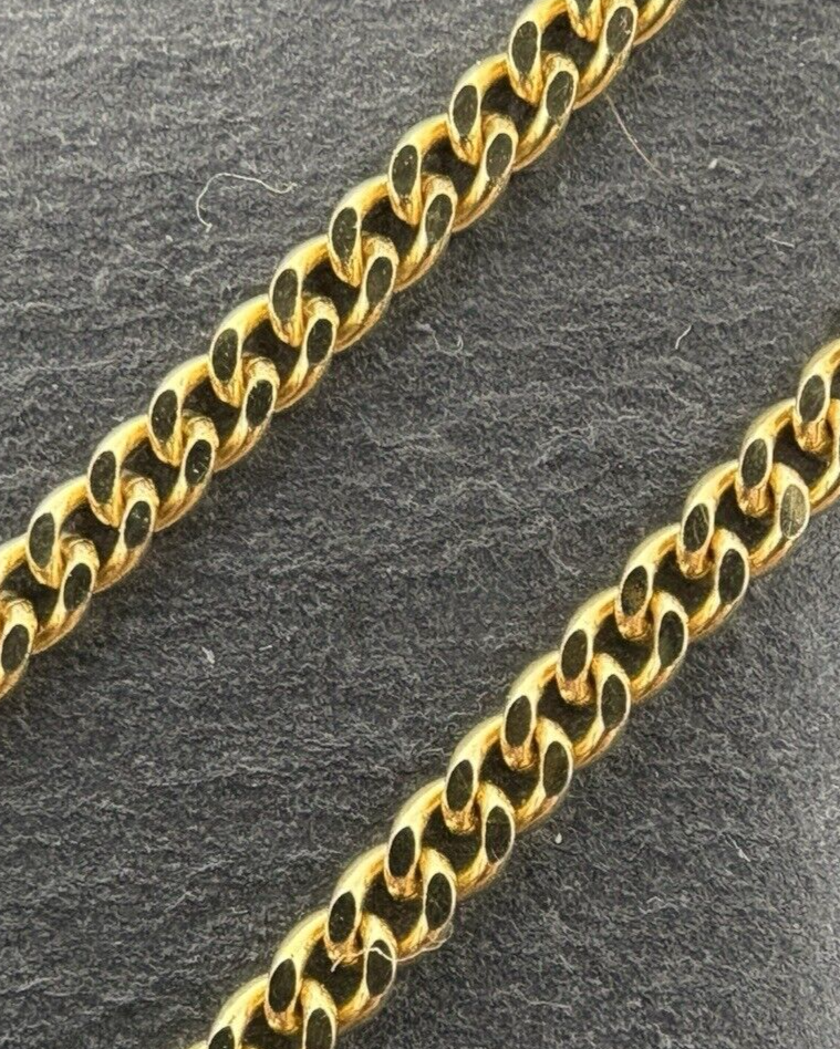 585 Gold Halskette Panzerkette 45,5cm 2mm glänzend 14K
