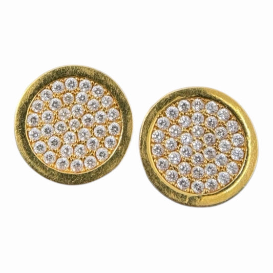 22 Karat Ohrstecker ca. 1,1ct Brillanten | 22K/916  Gelbgold