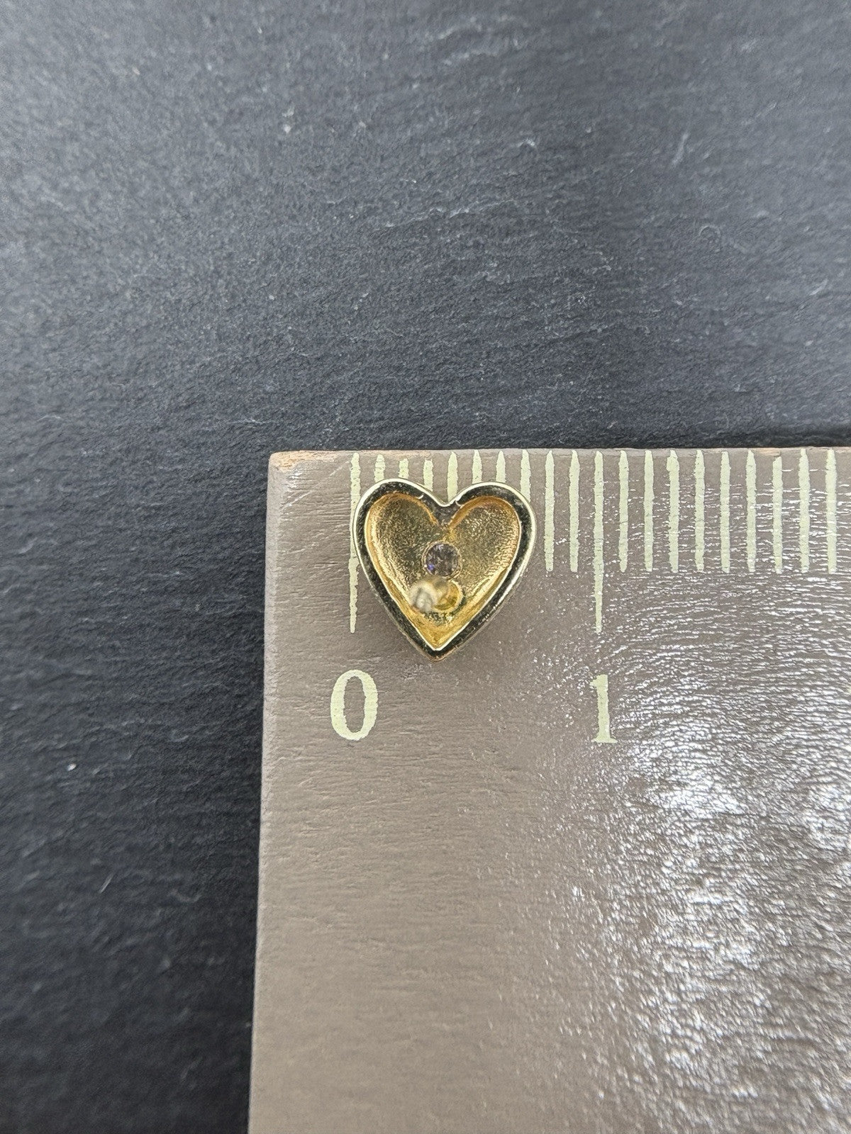 585 Gold Ohrstecker Herzförmig | Brillanten 14K