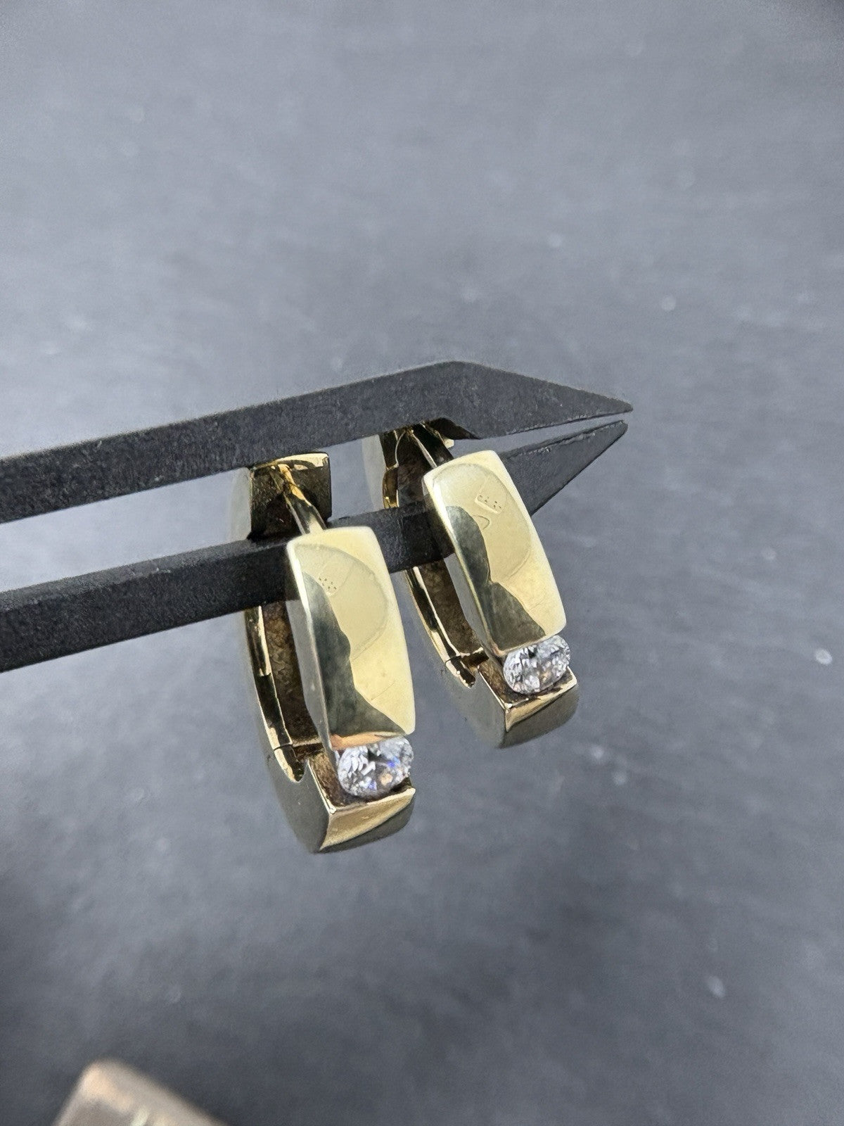 375 Gold Ohrringe Creolen glänzend | 9K