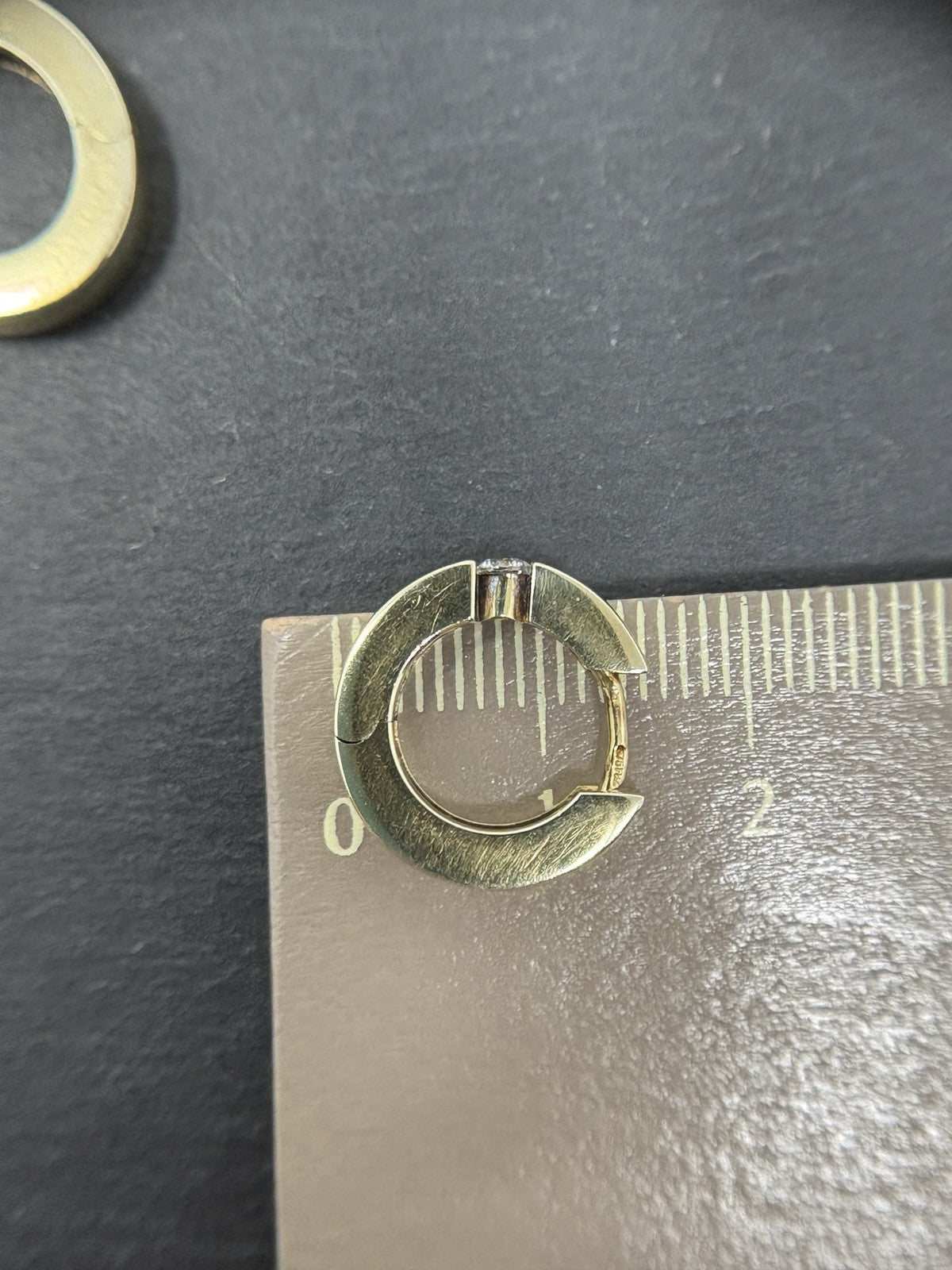 Ohrringe Gelbgold Creolen glänzend | 9K/375